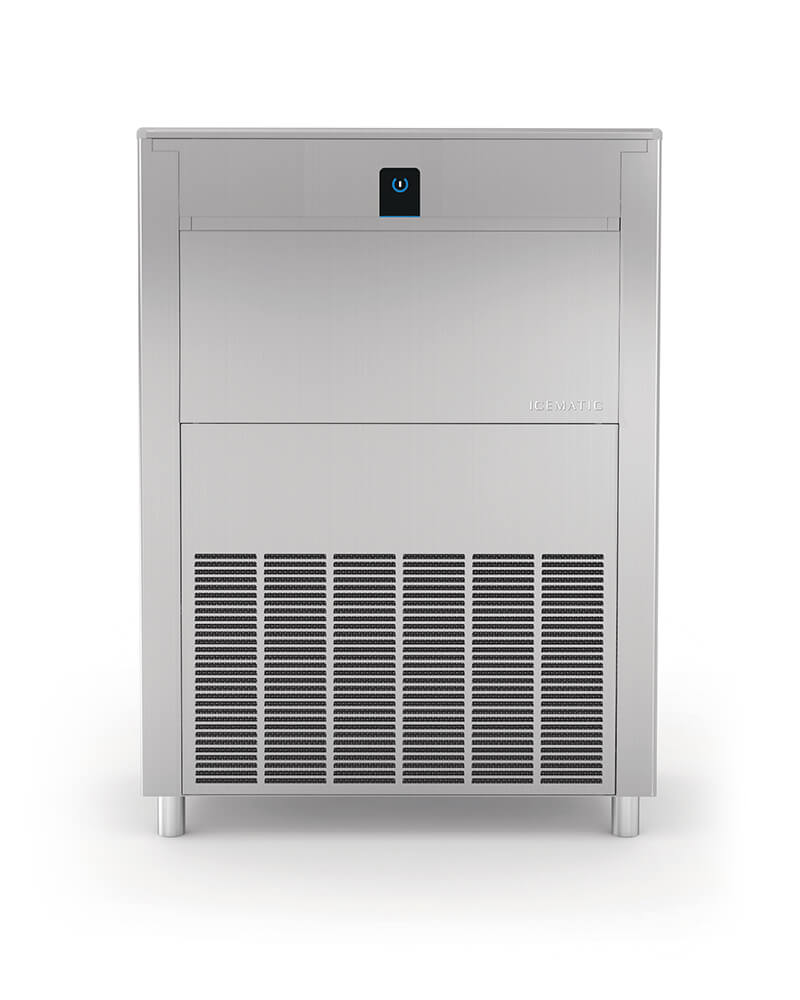Ledomat z votlimi kocki z maksimalno produkcijo do 150 kg ledu dnevno. Primeren za večje lokale, bare in klube.