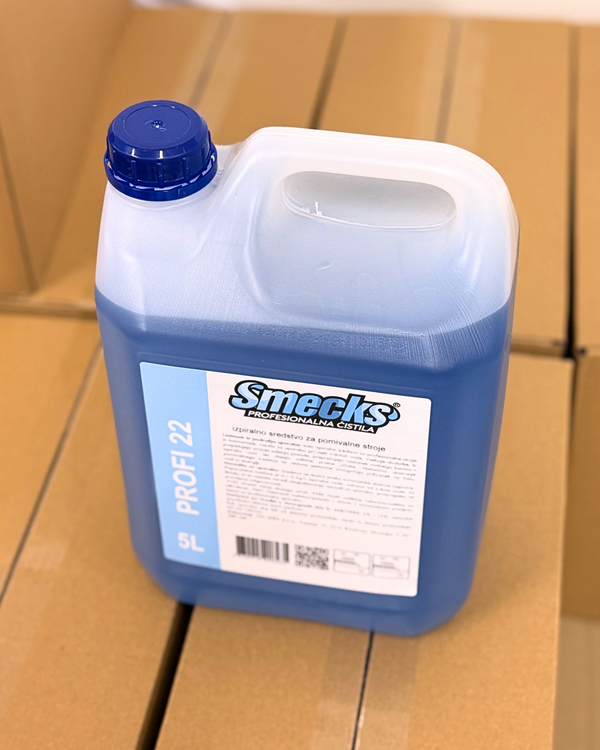 Smecks PROFI 22 – izpiralno sredstvo za profesionalne pomivalne stroje