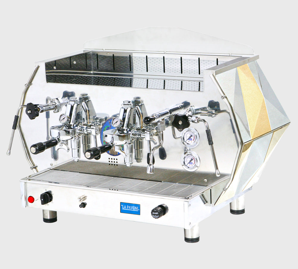 Profesionalni polavtomatski kavni aparat La Pavoni DIAMANTE MODELS – DIA S 2GR